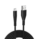 Urbn Micro Usb 3.4 Amp | 20W Fast Charging Cable | Unbreakable Rugged & Nylon Braided | Quick Charge (Qc) Compatible | Made In India | Length (5 Feet) – Black