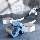 Lifelong Llar02 Ab Roller With Timer | Abdominal Exercise Fitness For Men & Women Ab Exerciser(Blue)