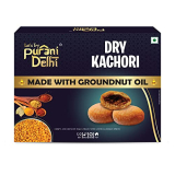 Let’S Try Purani Delhi – Dry Kachori – 200G | Made With 100% Groundnut Oil | Traditional Indian Snacks | Tea Time Snacks | Sweet & Spicy Stuffed Kachodi | No Added Colors | No Preservatives | Dal Kachori