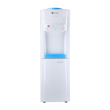 Bonkaso Blueprint Hot & Cold Water Dispenser 21C Top Loading With Refrigerator – White/Blue, 20 L