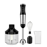 Lifelong Llhbz05 Infinia Plus 400W Hand Blender Machine With Whisker, Chopping Attachment & Multipurpose Jar|Stainless Steel Blade & Detachable Shaft|Soups, Smoothies, Sauces (1 Year Warranty, Silver)