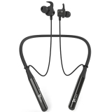 Syska Pace X1 Bluetooth Earphone With Clear Hd Sound Magnetic Earbuds,11 Hrs Playback Time,10M Range,Adjustable Clips&Sweat Proof Coating Neckband Compatible With Multi Devices,Black,In-Ear