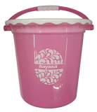 Nayasa Plastic Crest Bucket (Multi Colour, 13L)