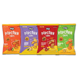 Brb Popcorn Chips | Popcorn Upgraded | 4 Packs X 48 Grams | 4 Flavours – Red Chili Chataka, Garlic Bread, Salsa, And Cheese & Olive