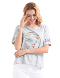 Sugr Women’S Slim Fit Top (278156237_Grey-Mel_Xs_Hs