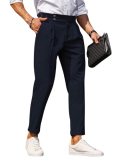 Men’S Trouser || Men’S Regular Trouser || Men’S Regular Fit Casual Trouser (Tro-05-08) (36, Navy Blue)