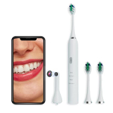 Lifelong Rechargeable Toothbrush With Free Clove Dental Care Plan,1 Portable Camera,1 Handle, 3 Brush Heads, 1 Charging Cable (Lldc108, White, 1 Year Warranty)