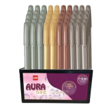 Cello Aura Shine Ball Pen | Dispenser Pack | Pack Of 50