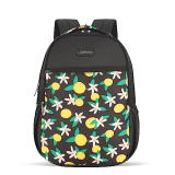 Lavie Sport 26 Litres Lime Floral Printed School Backpack For Girls | Stylish And Trendy Casual Backpack