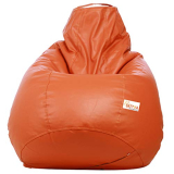 Sattva Classic Bean Bag Filled With Beans Xxxl Size – Orange