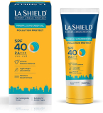 La Shield Sunscreen – Spf 40 Pa+++ Mineral Sunscreen Gel For Pollution Protect(50 G)