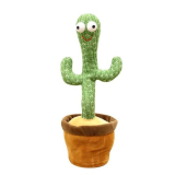 Graphene Fun And Educational Dancing Cactus Plush Toy With Usb Charging Cable, Interactive Toy That Dances, Sings, And Repeats, Rechargeable Battery And Multicolor Lights