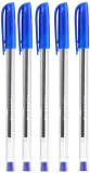 Reynolds D Fine Ballpen 5 Ct – Blue (Pack Of 2) | Ball Point Pen Set With Comfortable Grip | Pens For Writing | School And Office Stationery | Pens For Students | 0.7 Mm Tip Size