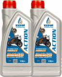 Esson Action 20W40 4T 1Ltrr-P 2 Action 1000 P2 High Performance Engine Oil(1 L, Pack Of 2)