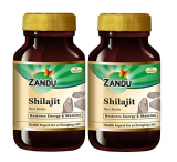 Zandu Shilajit Capsule, 60 Capsules X Po2, Original And Pure Himalayan Shilajeet, Boosts Immunity, Strength And Stamina.