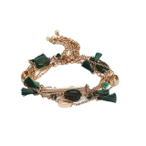 Madame Semi Precious Stone Tassel Bracelet Set, Rose Gold, (2021-11-15T00:00:00.000Z)